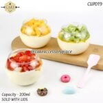 200ml Pot Cups with Lids - 10pcs - Image 2