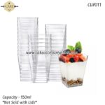150ml Square Cups - 25pcs