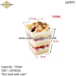 150ml Square Cups - 25pcs - Image 3
