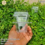 200ml Square Cups with Lids- 20pcs - Image 4