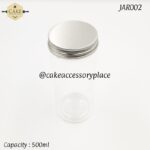 500ml PET Jars with Silver Lids -12pcs - Image 2