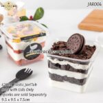 420ml Plastic Tub/Jars With Lids - 25pcs