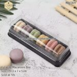 6 Cavity Clear Macaroon Case - 10pcs