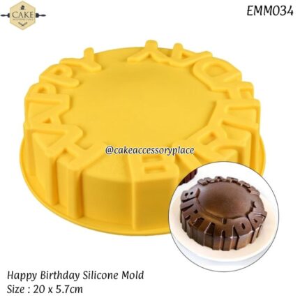 Happy Birthday Silicone Mold - 1pcs