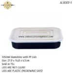 1050ml Ramekins with PP Lids - 15pcs - Image 2