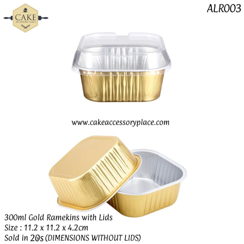 ramekins (4) 300ml/10oz Gold Ramekins - 20pcs - Image 1