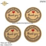 Thank you (Red Heart) Sticker - 1sheet - Image 2