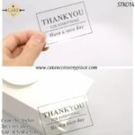 Thank you (Square) Sticker - 1sheet - Image 3