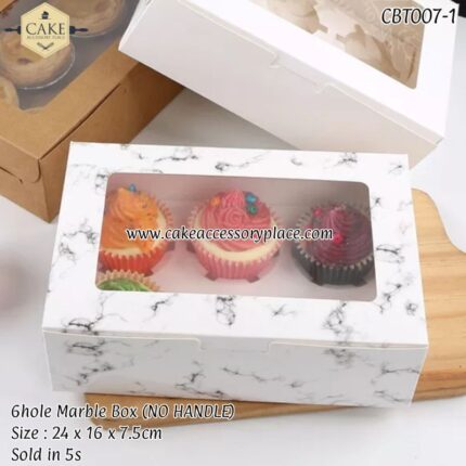 6hole Marble Box - 5pcs