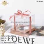 1hole Rose-gold Box with Ribbon - 12pcs