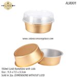 150ml/5oz Gold Ramekins - 20pcs