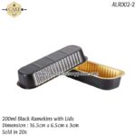 200ml/6.7oz Black Ramekins - 20pcs - Image 3