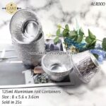 125ml Aluminium Foil Cups - 25pcs - Image 2