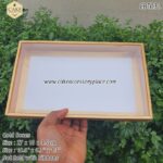 Gold Boxes with Clear Lids - 2pcs