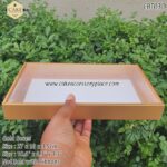 Gold Boxes with Clear Lids - 2pcs - Image 2
