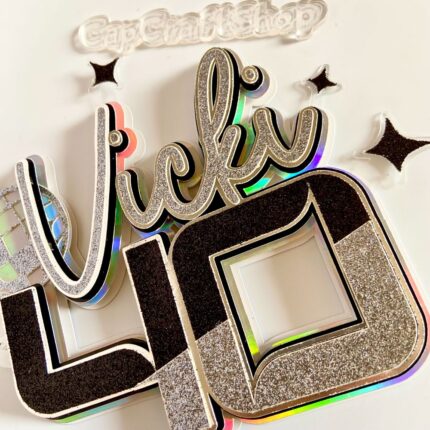 Disco Party Cake Topper, Disco Birthday Decorations, Disco Birthday Party Themed Cake Topper, 40th Birthday, Groovy 50th Birthday