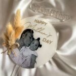 mothers day, flower acrylic cake topper, acrylic