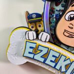 Paw patrol Cake Topper | Custom Name & Age | Birthday Decoration