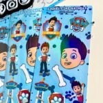 paw patrol vinyl sticker sheets, kids stickers, vinyl stickers, activity book stickers, ryder paw patrol
