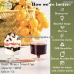 150ml Mousse Dessert Cups - 10pcs - Image 4