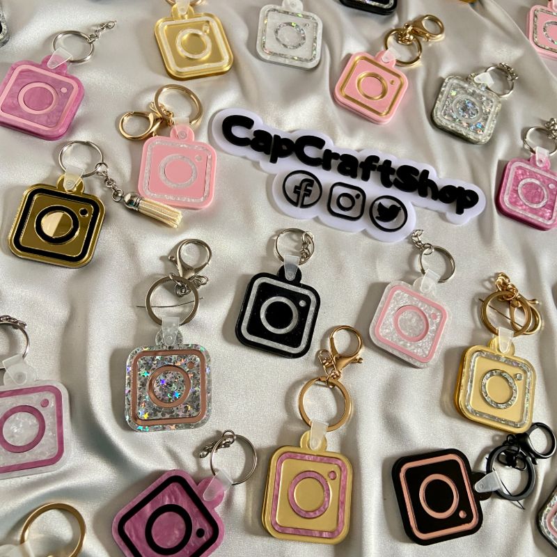 Scannable Digital Social Media Keychain, NFC, Business Card, Tap and Follow, QR Code, Smart Business Keyring, Tik Tok, Instagram, Cash App