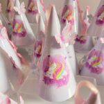 Unicorn Birthday Hat, Pastel Pink Purple Glitter Gold, Birthday Party Hat, Unicorn Hat, Girl Birthday, Unicorn Floral Party Decor