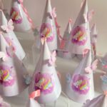 Unicorn Birthday Hat, Pastel Pink Purple Glitter Gold, Birthday Party Hat, Unicorn Hat, Girl Birthday, Unicorn Floral Party Decor
