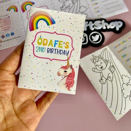 CapCraftShop Party Box favor, Welch treats, Chivita Juice Box, Chpa Chups Lollipop, Chocolate Bar, Coloring Activity Sheet, Crayons