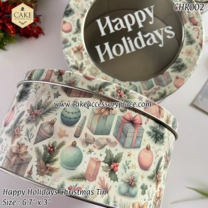 cakeaccessoryplace christmas cake tins food grade christmas tins, cookie tins, cake tins, candle tins, gift christmas tins
