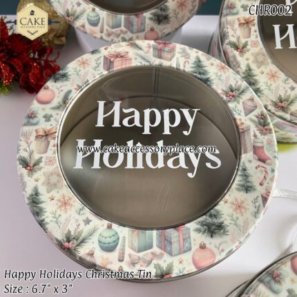 cakeaccessoryplace christmas cake tins food grade christmas tins, cookie tins, cake tins, candle tins, gift christmas tins