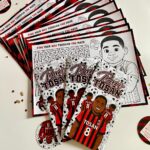 Custom Football Ac milan birthday Activity brochure, activity brochure, football trifold brochure
