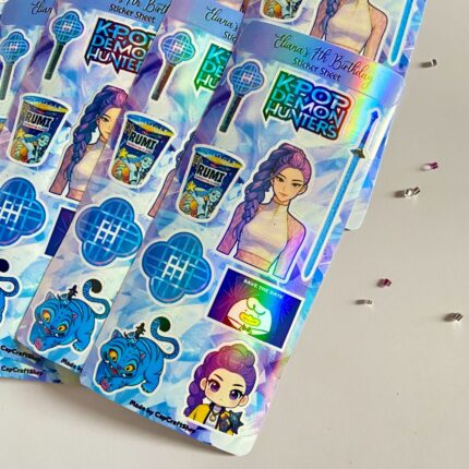 Huntrix Rumi Stickers, Activity sheet stickers, KPOP DEMON HUNTERS RUMI Reusable Sticker Sheets (1 Sheet) Kids Stickers Activity Stickers, Coloring Page Stckers, Kids Party Table Activity