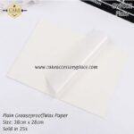 Plain Greaseproof/Wax Paper - 25pcs - Image 3