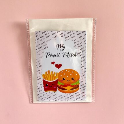 My perfect match Happy valentines day Arch Cherry card