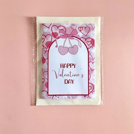 Happy valentines day Arch Cherry card