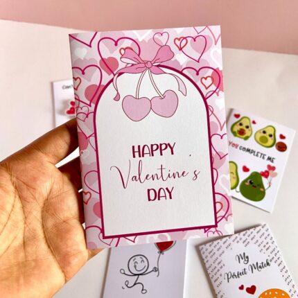 Happy valentines day Arch Cherry card