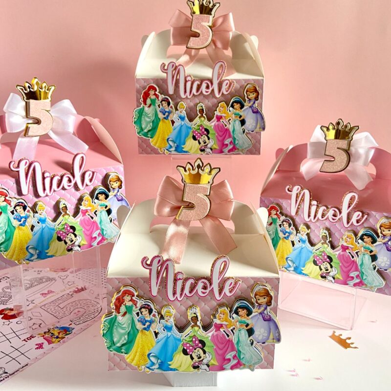 3d Gable Favor Boxes Princess Later