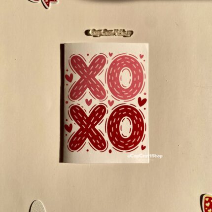 XOXO Hearts Happy valentines day card