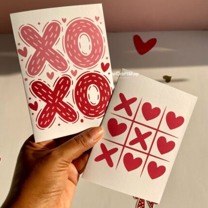 XOXO Hearts Happy valentines day card