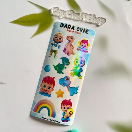 Darasimi Dinosaur JJ cocomelon premium sticker sheets by capcraftshop