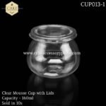 160ml Clear Mousse Cups with Lids - 10pcs - Image 4