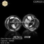 160ml Clear Mousse Cups with Lids - 10pcs - Image 2