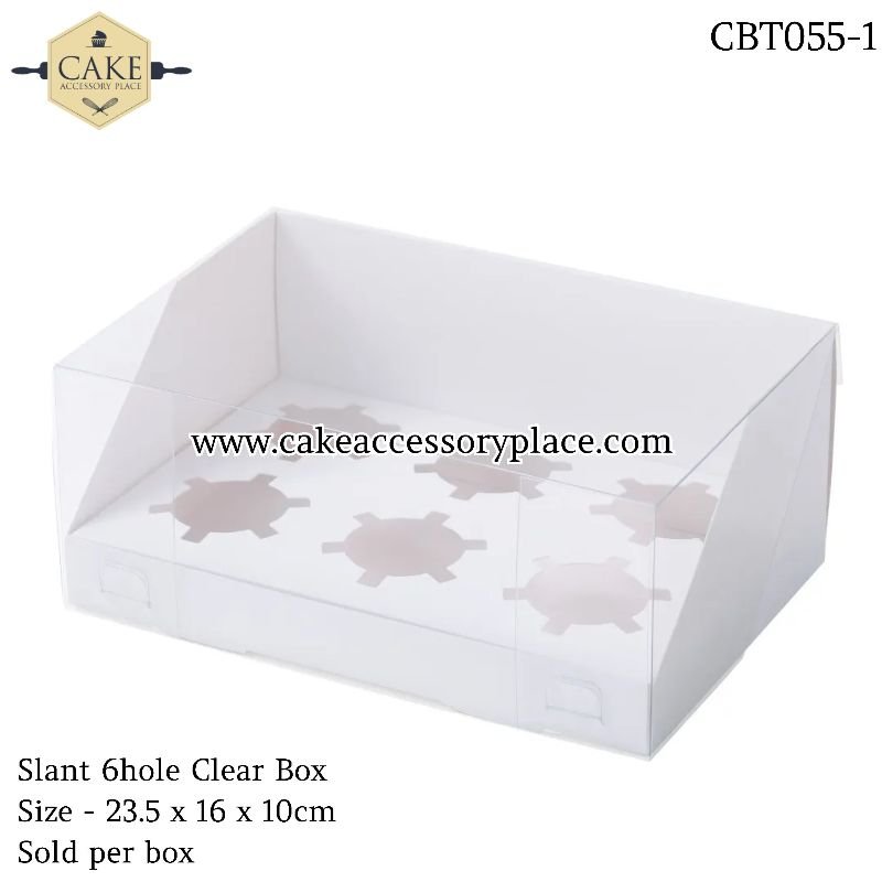 6hole Slant box (2) 6 Hole Slant Box - 1pc - Image 1