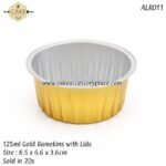 125ml/4oz Gold Ramekins with Lids - 20pcs - Image 4