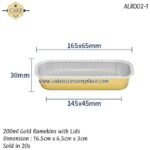 200ml/6.7oz Gold Ramekins - 20pcs - Image 4