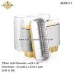 200ml/6.7oz Gold Ramekins - 20pcs