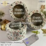 CHR002 - Happy Holidays Christmas Tin - Image 3