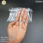 5.3inch Individually Wrapped Clear Spoons - 50pcs - Image 3