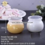 160ml Frosted Mousse Cups with Lids - 10pcs - Image 2
