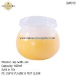 160ml Frosted Mousse Cups with Lids - 10pcs - Image 4